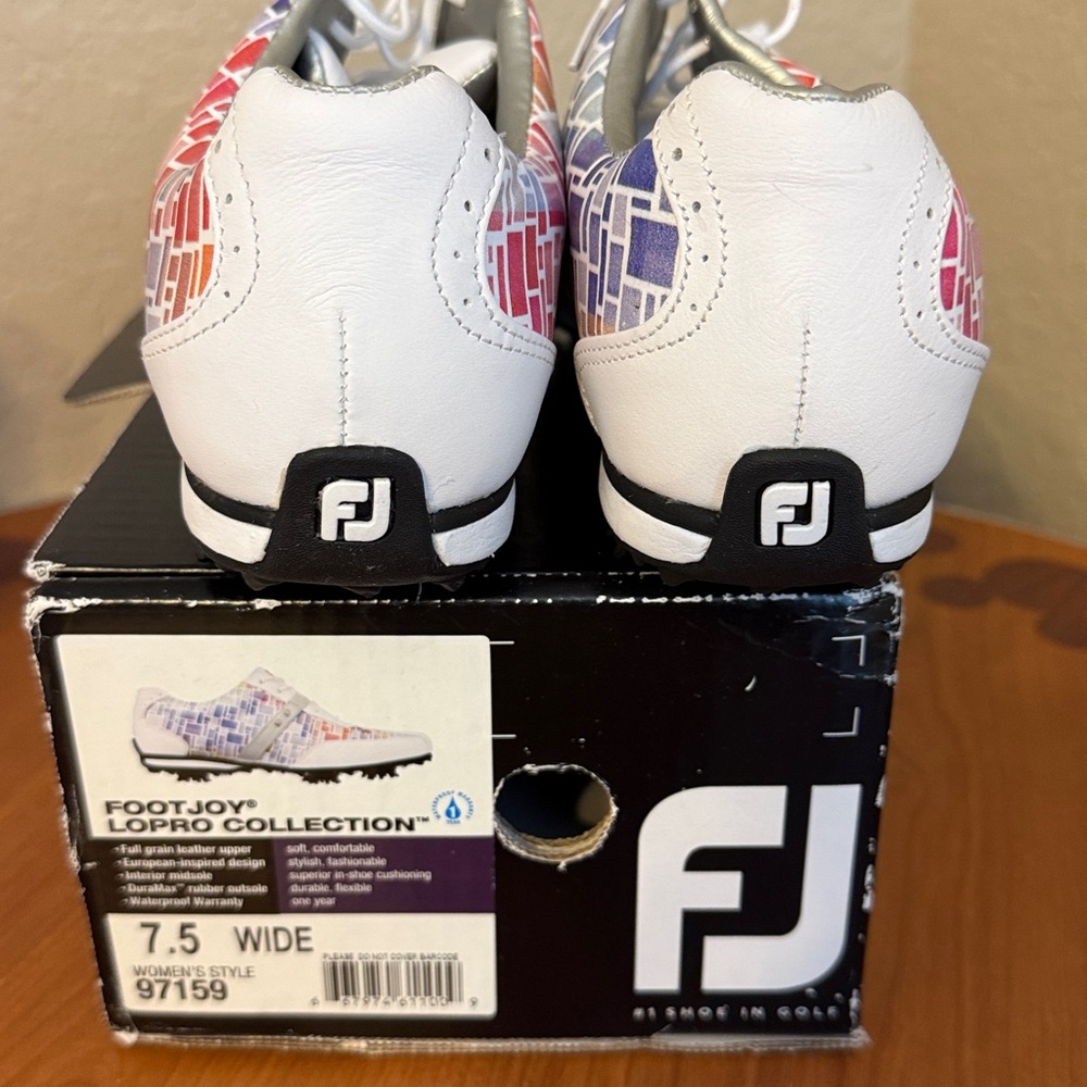 FootJoy Lopro Collection Mosaic Multicolor Golf Shoes - Picture 6 of 8